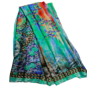 DIGITAL PRINT CHINON SAREE