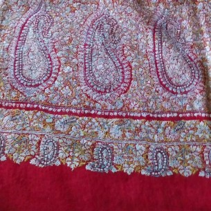 Pashmina Jamawar - Red